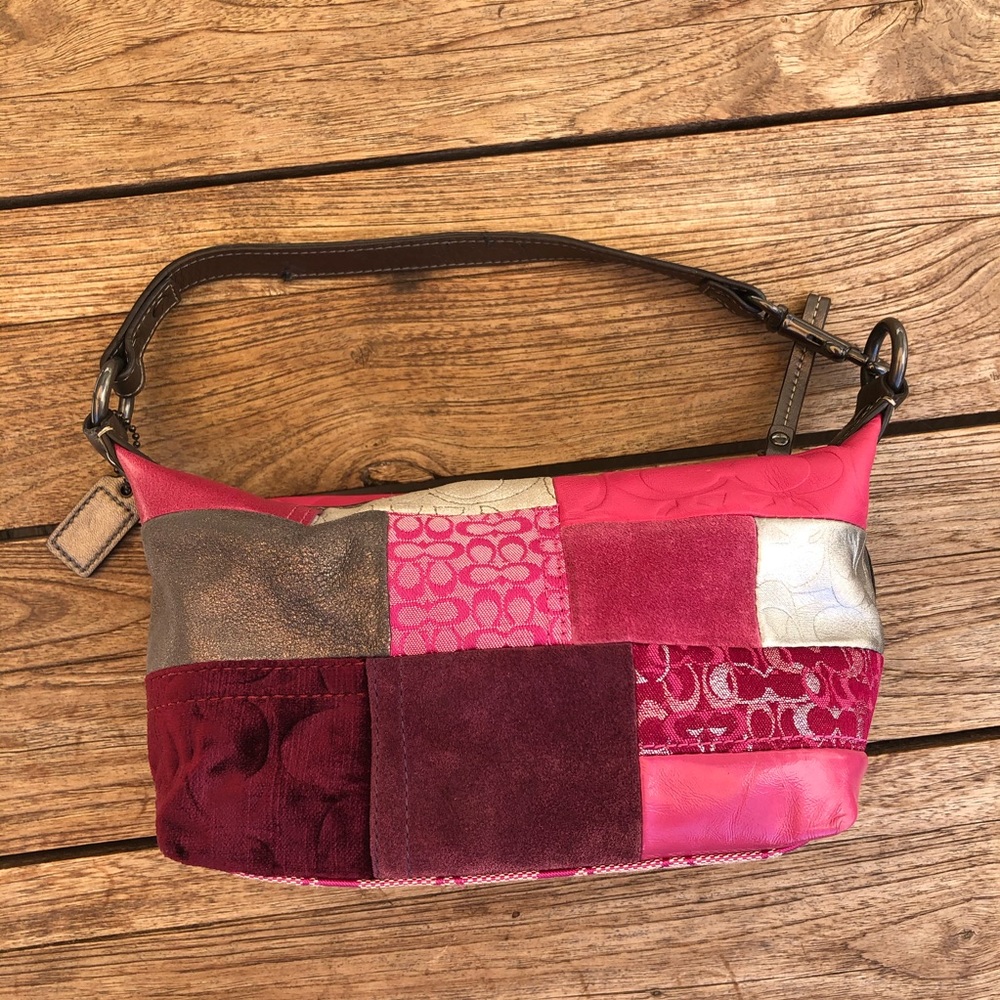 COACH Vintage Pink Baguette Bag
